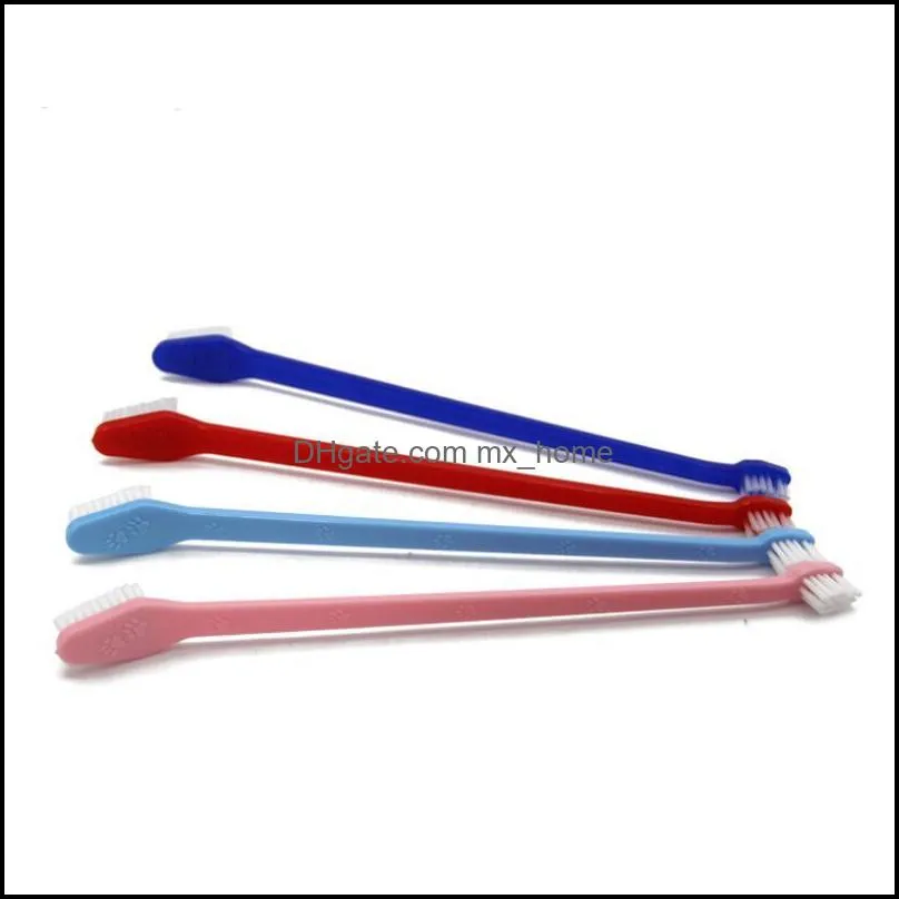 Pet Supplies Dog Toothbrush Cat Puppy Dental Grooming Toothbrush Dog Teeth Health Supplies Dogs Tooth Washing Cleaning Tools LX3697