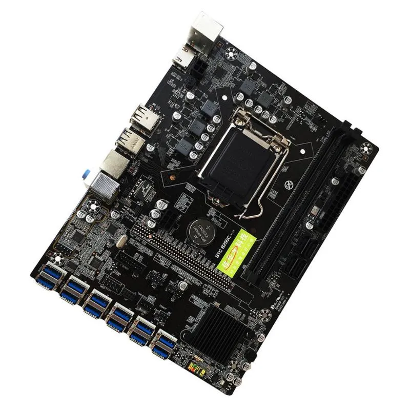 اللوحات الأم BTC-B250C MONINING MOMITE PCIE إلى USB3.0 بطاقة الرسومات SLOT LGA1151 DDR4 DIMM لـ BTC ETH GPU MONYBOADMOTHORDS M