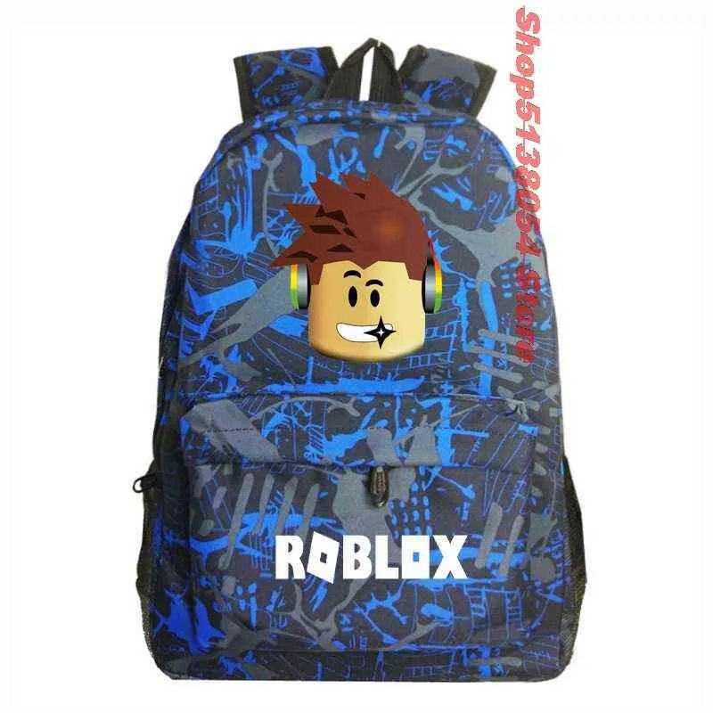 Roblox 3-Piece 17-Inch Casual Travel Backpack Set For Kids – Lightweight Multicolor