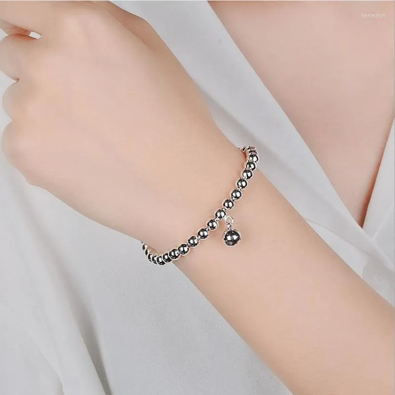 Bracelets porte-bonheur arrivée dame cloche argent pour femmes accessoires mode argent plaqué filles anniversaire Festival cadeau Kent22