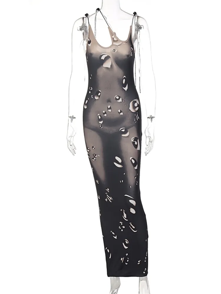 blue dress for baby girl Lita Black Twisted Asymmetric Maxi Dress – Club L London main image 0
