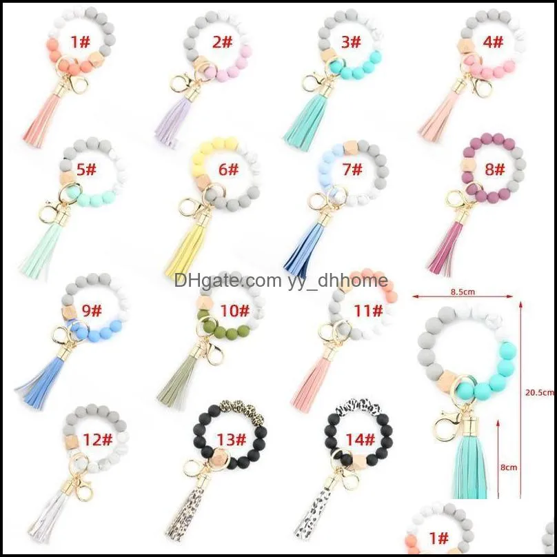 Party Favor Fournitures d'événements Festive Home Garden Fedex Mode Sile Perle Bracelets Hêtre Tass Dhgnk