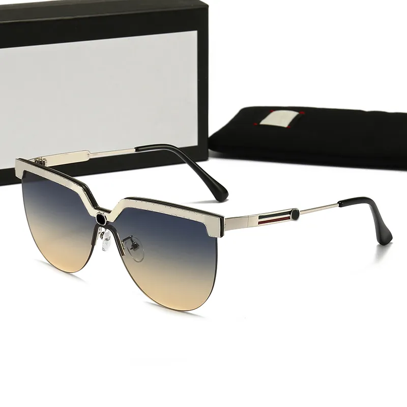 Men Sunglasses Sunshade glasses Head Composite Metal Rimless Optical Frame Classic Rectangle Square Gold Luxury Sunglasses for women