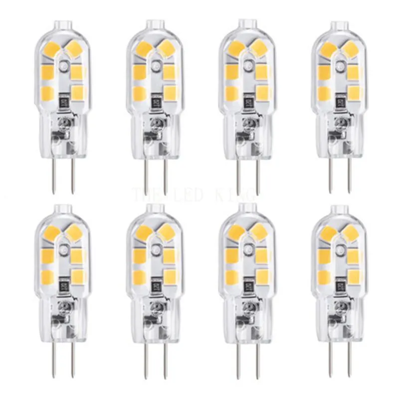 Bulbs G4 24 LEDs Bulb 3W 12V/AC220V 2835SMD Warm/Cold White Chandelier LED Light 360 Beam Angle Replace Halogen LampLED