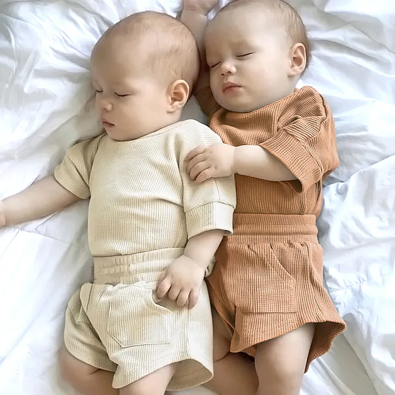 2022 Summer Baby Girls Girls Trleds Kids Kids Commual Clothes Set 2PCS Sleep Worth Shorts