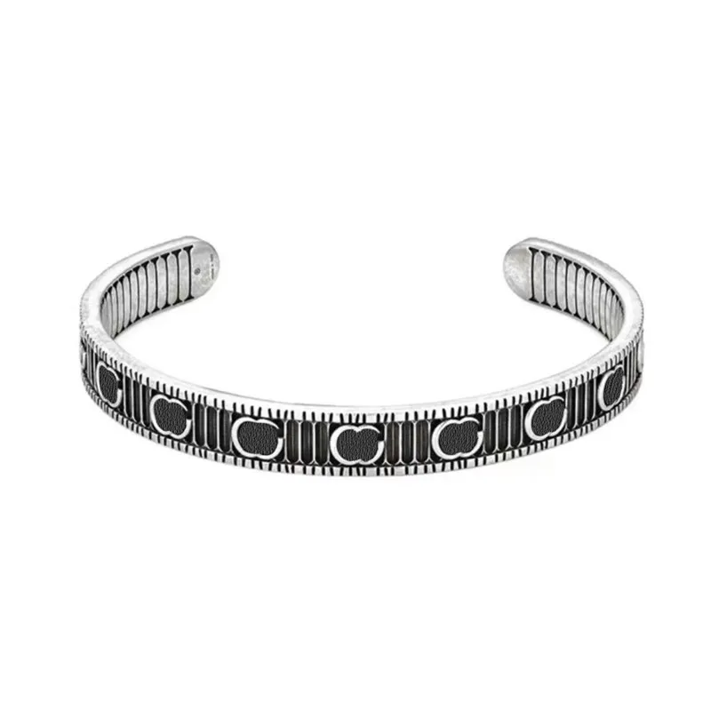 Herrenarmband Designer Schlange 925 Sterling Armreif Damen Liebespaar Emaille Kreis Handgelenkarmbänder Luxusschmuck Mann Straße Hip Hop Bambus Joint Armreifen