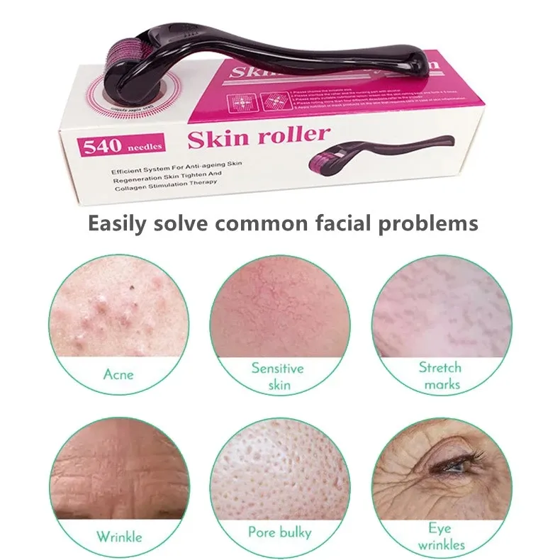 Profissional DRS540 Agulhas Microneedle Derma Rolos de Pele Dermoaroller para cuidados com a pele e tratamento de corpo