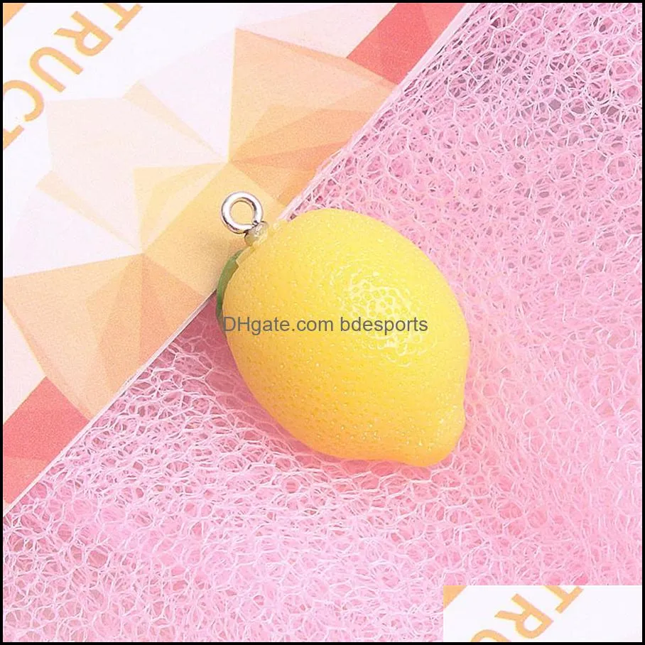 Novelty Items Three dimensional fruit cream glue mobile phone case resin jewelry accessories DIY material bag manual pendant crystal