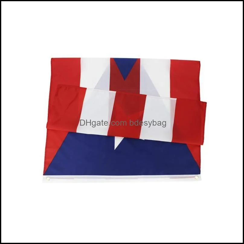 90x150cm Puerto Rico National Flag Hanging Flags Banners Polyester Puerto Rico Flag Banner Outdoor Indoor Big Flag Decoration BH3994