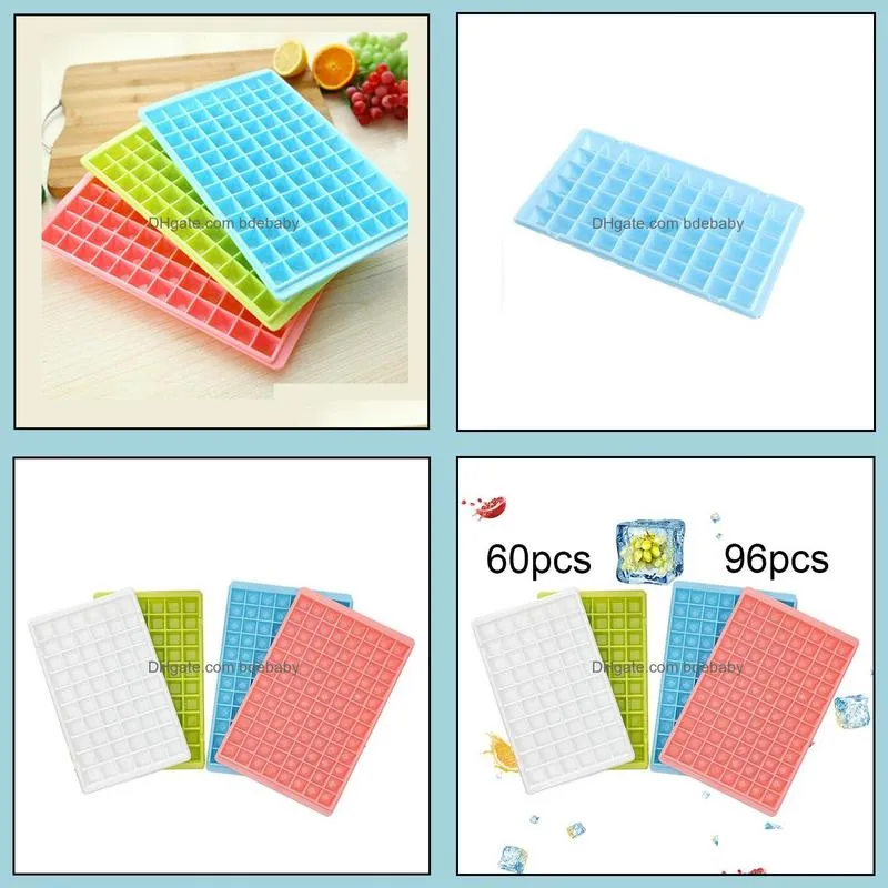 60/96 grids diy ice cube maker ice maker mould pp plastic ice-tray ice-cube maker-bar kitchen accessories tools bar ice-cube-tray