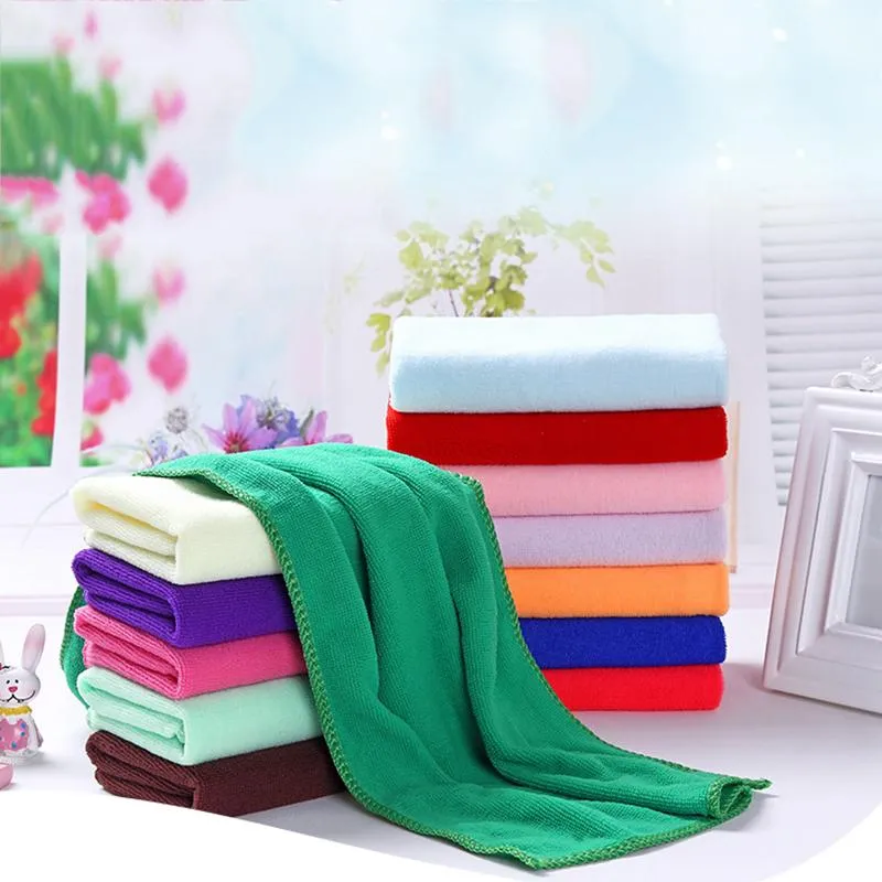 Polyester 30*60CM/12*24INCH Microfiber Kitchen Towel Soft Anti-Grease Lint Free Wiping Rags Quick Dry Hair Towels Home Glass Car Cleaning Wipe Cloth HY0160