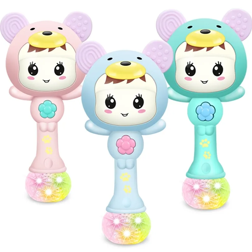 Baby Music Rattle Tentether Toy Girl For Child 012 Education Mobile Cot Kids Bed Born Stroller Crib Infant Pacifier Weep Tear 220531