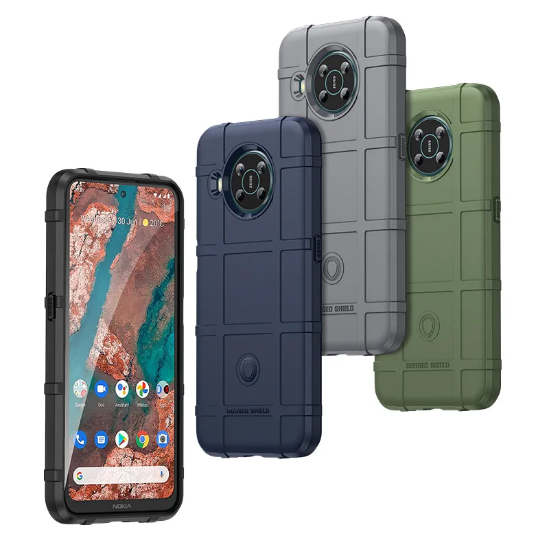 Robuuste schild zware gevallen schokbestendig TPU siliconen achteromslag voor Nokia x100 g50 xr20 g10 g20 6,3 x10 x20 1,4 5,4 3,4 2,4 1,3 8,3 5g case OnePlus Nord Nord N20 N200 10 Pro 2