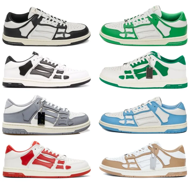 Marque Skel Top Low Man Sneakers Femmes Casual Chaussures Blanc Noir Vert Bleu Rouge Taille 36-45