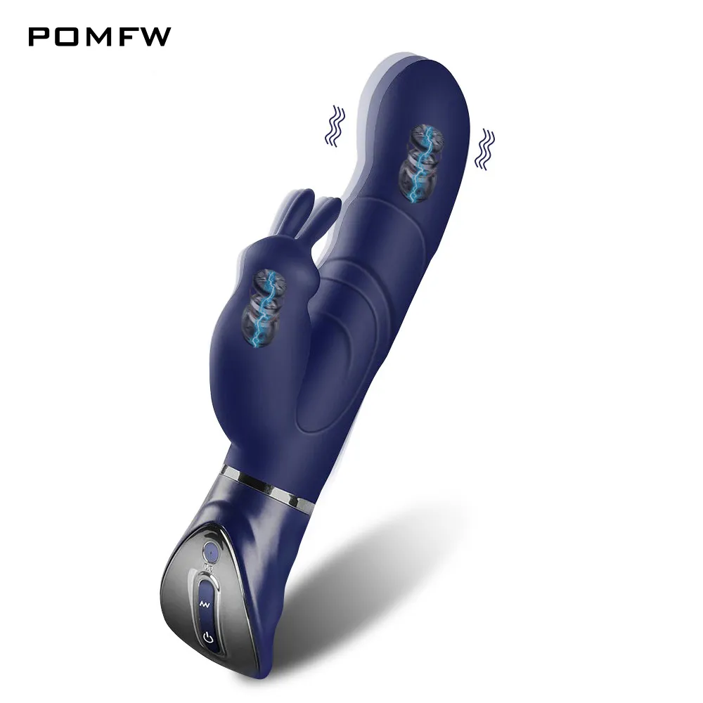 Vibratore del coniglio G Spot Dildo Giocattoli sexy per donne Adulti 9 Modalità di vibrazione Impermeabile Bunny Clitoral Vibrating Personal