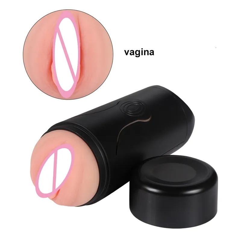 Sex toy masseur Automatique Usb Charge Voix Mâle Silicone Chatte Jouet pour Homme Masturbation