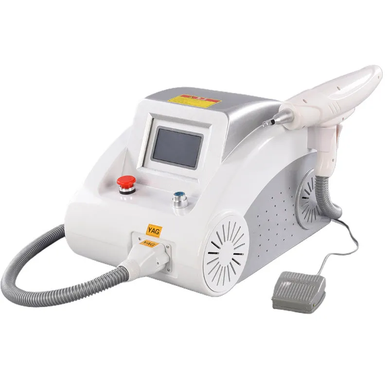 Nd Yag Laser Tattoo Removal Machine with 1064nm 532nm 1320nm Wavelength Probe for Skin Rejuvenation Face Whitening Freckle Pigment Spot Remove Scar Acne Treatment