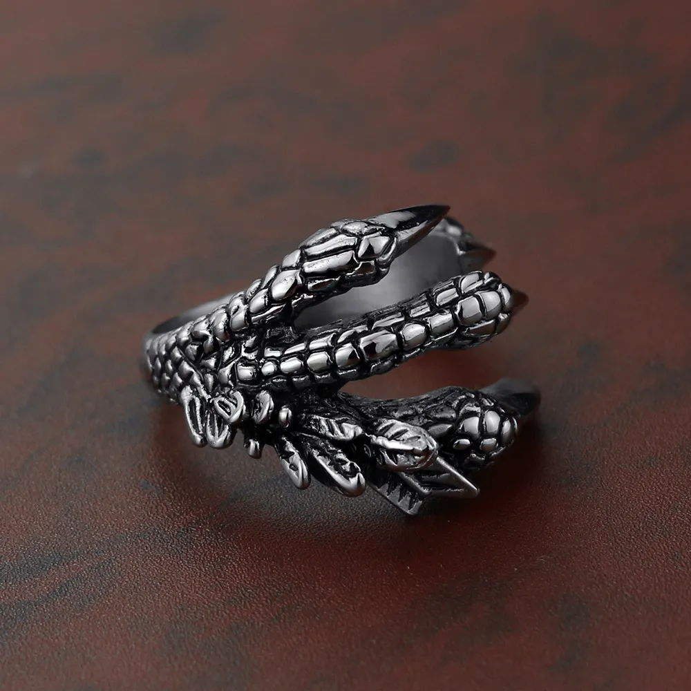 The Woo's Dragon Claw Ring Retro Punk Exaggerated Snake Ring India | Ubuy