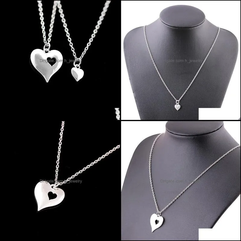 pretty heart necklace for women men couple beautifully jewelry friends gift love necklaces friendship necklace hjewelry