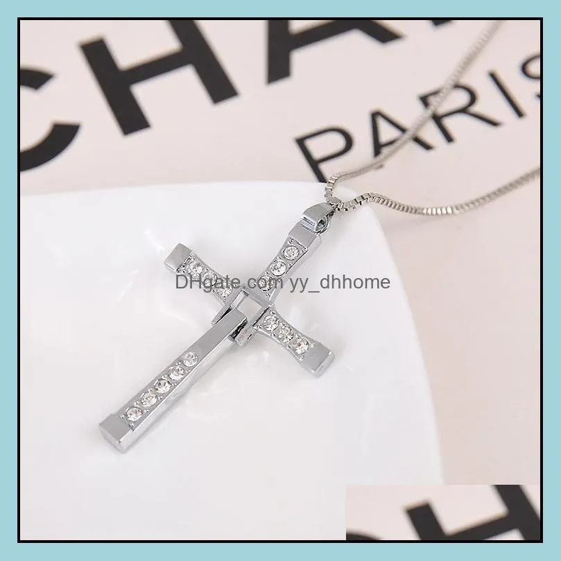 pretty necklace for men fast and tourette dominic toretto cross cross beautifully pendant men necklace yydhhome