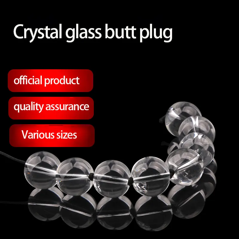Glass Anal Beads Balls Butt Plug sexy Toys for Women Adult Anus Masturbation Men Prostata Massage Erotic Intimate Goods Shop