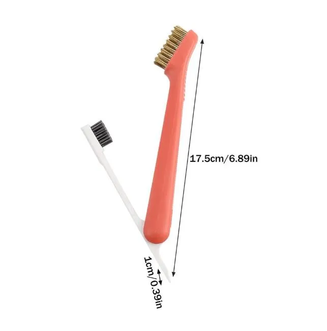 Mini 3-in-1 Wire Brush Cleaning Polishing Detail Metal Anti-rust Brush Kitchen Cleaning Tool