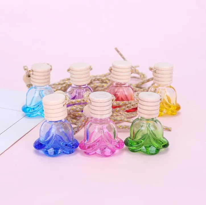 Wholesale Car Perfume Rose Bottle Air Freshener Diffuser Hanging Empty