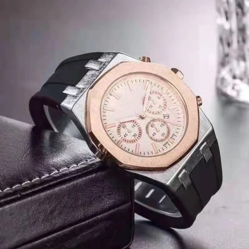 Nouvelle montre de mode Mens automatique mouvement à quartz étanche de haute qualité montre-bracelet heure affichage de la main bracelet en métal simple luxe populaire montre gs