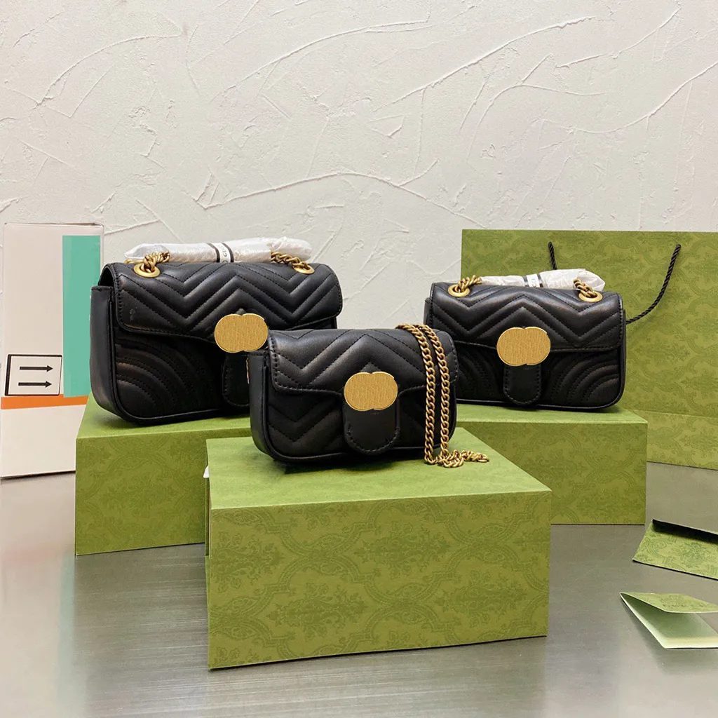 Mody kobiety luksusowe designerskie torby Marmont 2022 PIERWA portfel haft haftowe siodło crossbody hulder messenger lady sacoche torebka wieczorna torba z pudełkiem z pudełkiem