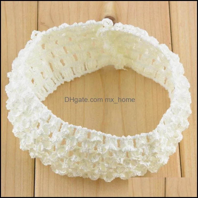 Korea Children Knitted elastic headbands Baby Crochet hair band 38 color 60 p/l Free Delivery