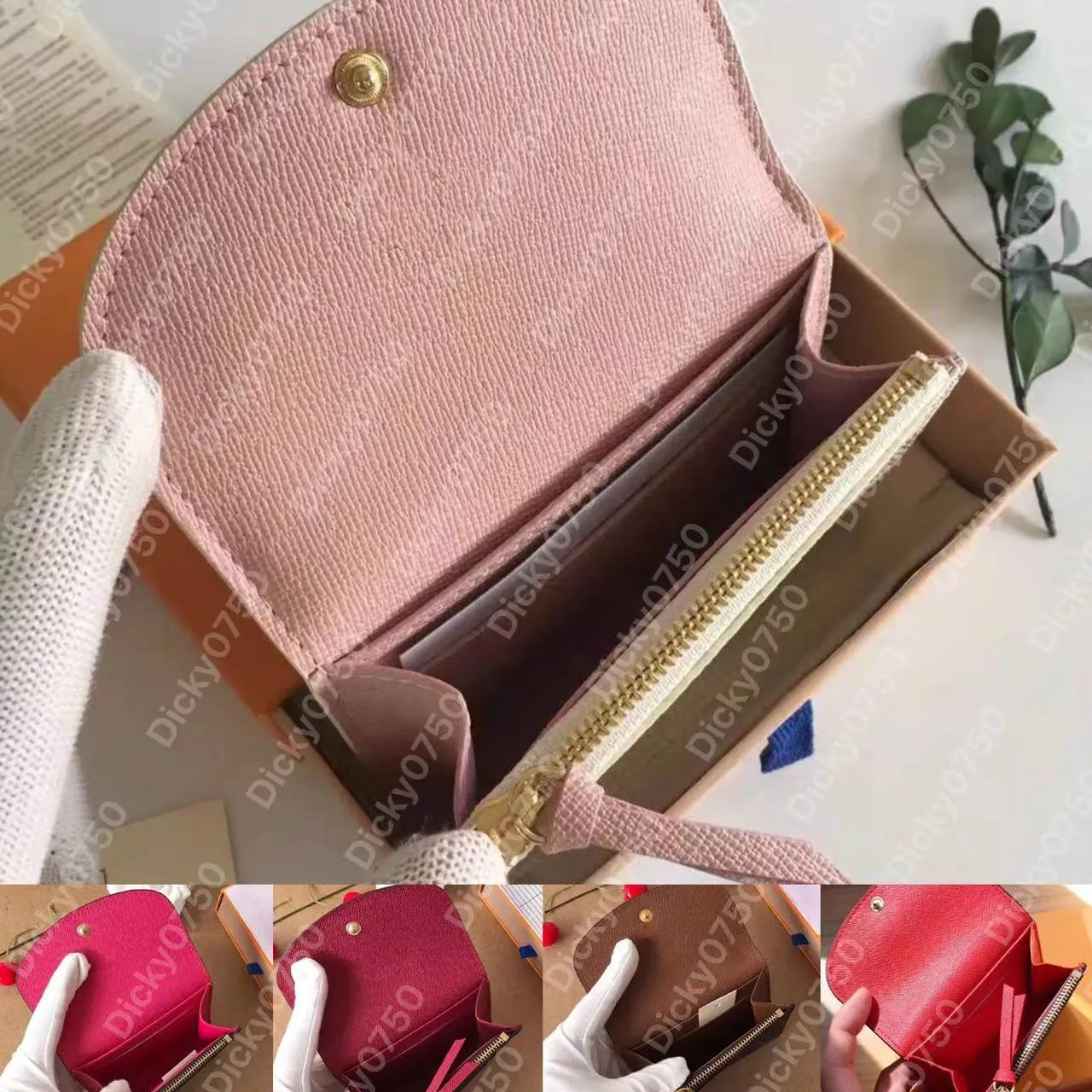  Cartera larga de piel sintética para mujer, carteras a cuadros  para mujer, monedero, tarjetero de embrague, tarjetero de crédito, cartera  para mujer, color rojo : Ropa, Zapatos y Joyería