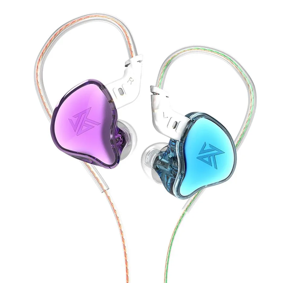 KZ EDC Wired Earphones HIFI Bass Earbuds In Ear Monitor Headphones Sport Noise Cancelling Game Headset252j