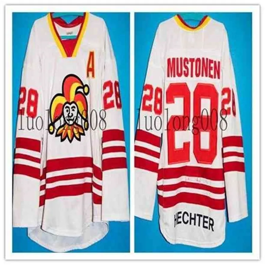 MH 2019 2020 Mężczyźni Jokerit Helsinki Ville-Valtteri Mustonen Hockey Jersey Haft Szyte Dostosuj dowolny numer i nazwy koszulki