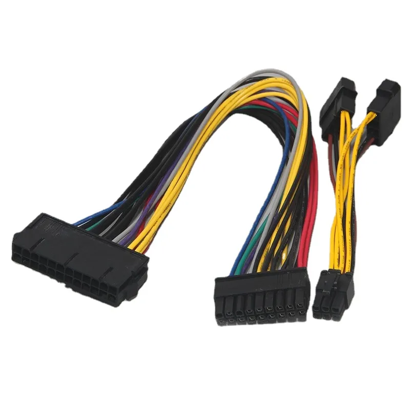 ATX 24Pin to 18Pin & Dual IDE Molex to 6Pin Converter Adapter Power Cable Cord for HP Z600 Workstation Server 18AWG