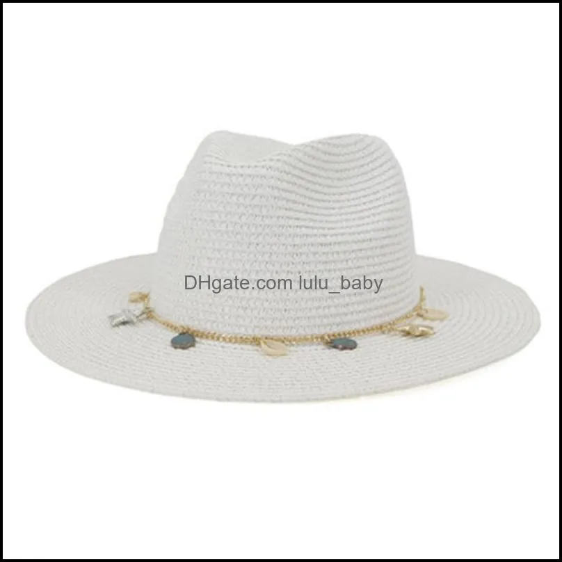 sun hats women summer spring wide brim chain band western  women hats outdoor beach travel casual women summer straw hats