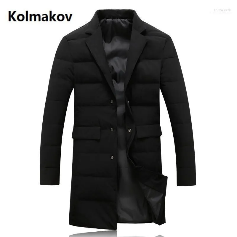 Men's Down & Parkas 2022 Men Coat Winter Fashion Jacket Long Style Parka Thicken 90% White Duck Jakcets Full Size M-5XL1 Phin22