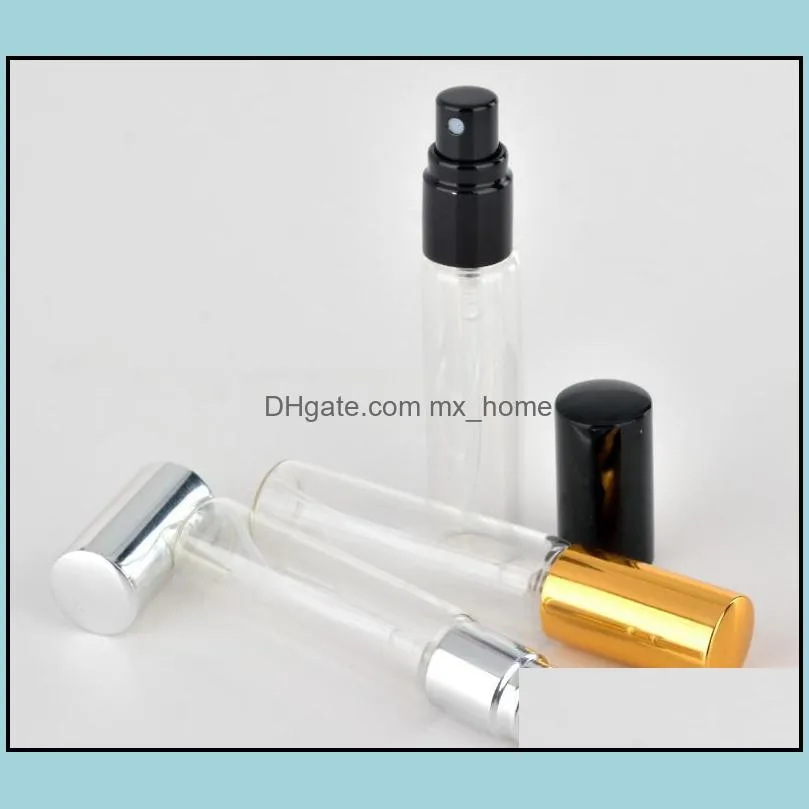 300 x mini 10ml glass sprayer bottle 1/3 oz refillable perfume atomizer 10cc fragrance parfum vials sn1917