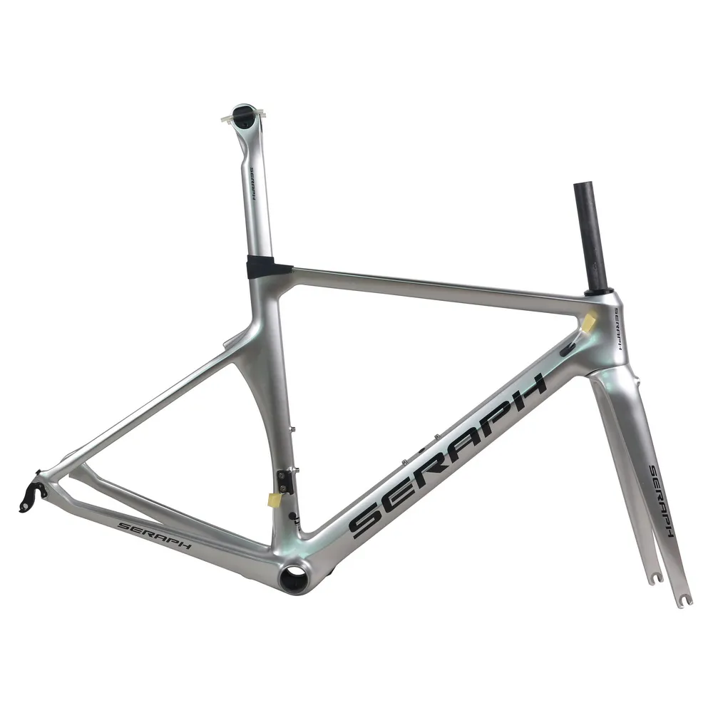 Klaring geëlektroplateerd zilver aero road fiets frame tt-x8 dubbele bout directe montage remremrem remgebruik snel release