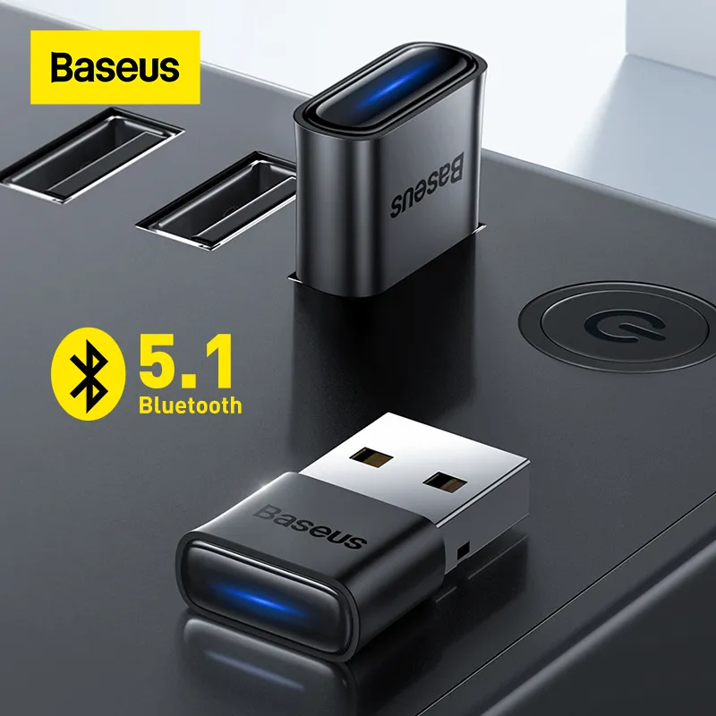 PC 노트북 무선 스피커 오디오 수신기 USB 송신기 용 Baseus USB Bluetooth Adapter Dongle Bluetooth 5.1