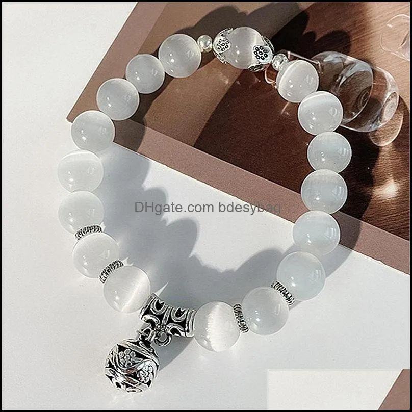 link, chain xiaoboacc women opal bracelet korean fashion crystal hand jewelry 2021 trend