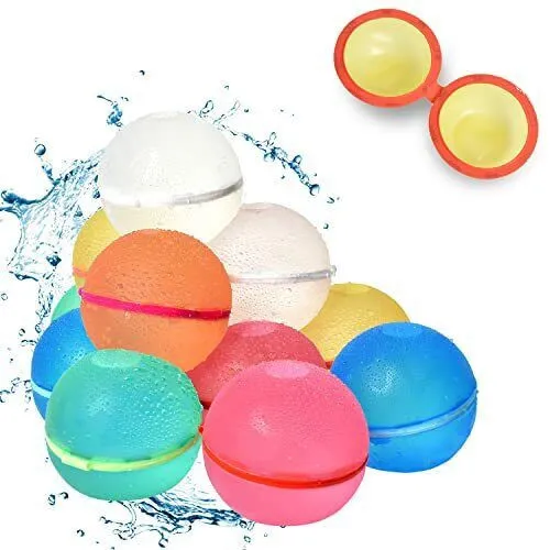 Ballons à Eau Réutilisables 10 Pièces – Auto-fermants, En Silicone, Faciles à Remplir, Pour Enfants Et Adultes, Jeux D'été
