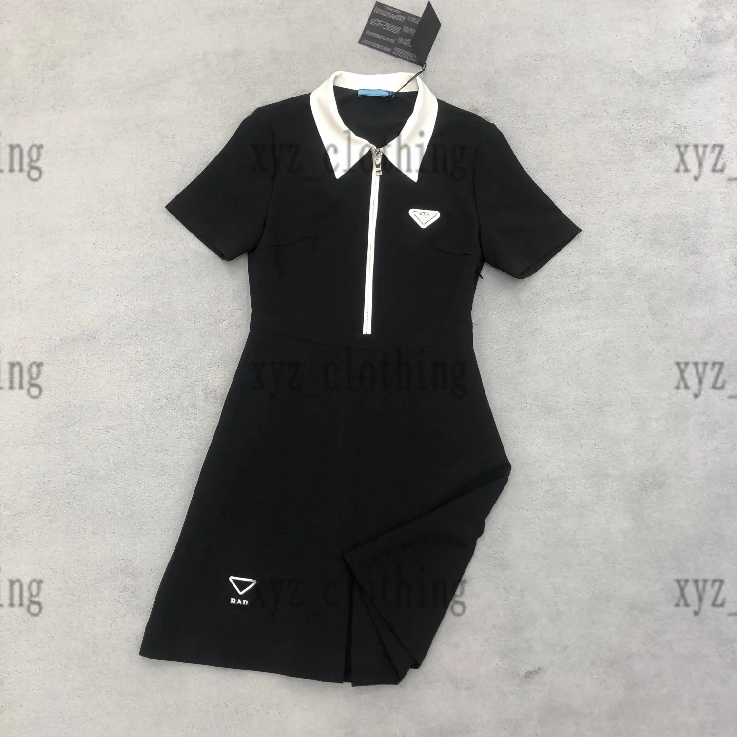 Dames Pra Polo -jurken Nieuw designer Sports Jurk Triangle Logo Skirts Korte mouw Borduurrok Zomerbrief Taille Rapel C XYZ2023