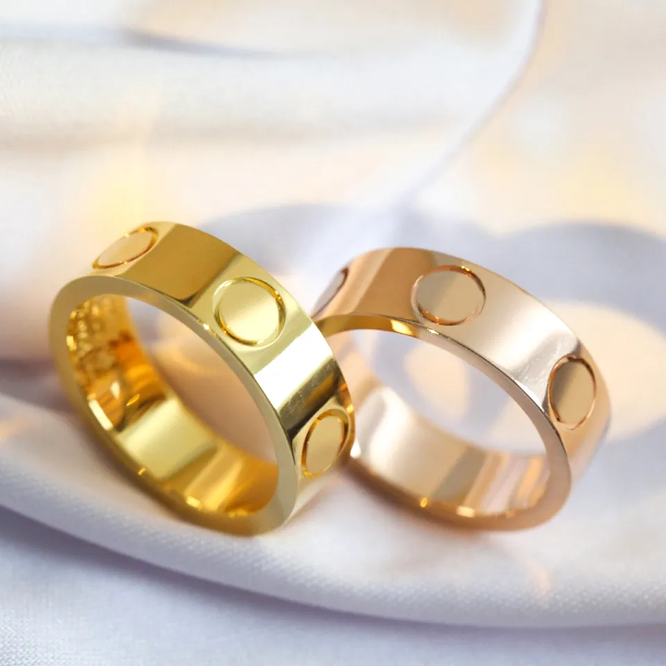 Love Carter Ring For Woman Designer Rings For Man Bague Femme Anillos Hombre Anello Lusso Designer Jewelry Woman Bijoux Luxe Schmuck Joyeria Joyas Gioielli
