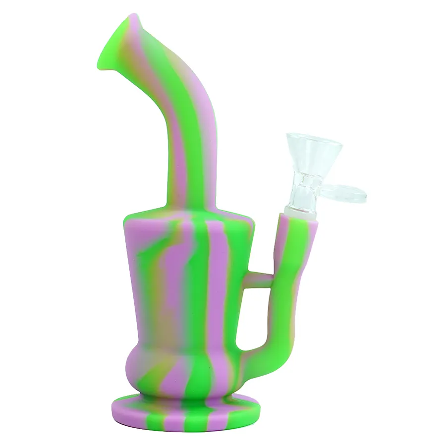 Wholesale Silicone Teapot Hookah Water Bubbler Dab Rig Small Size From