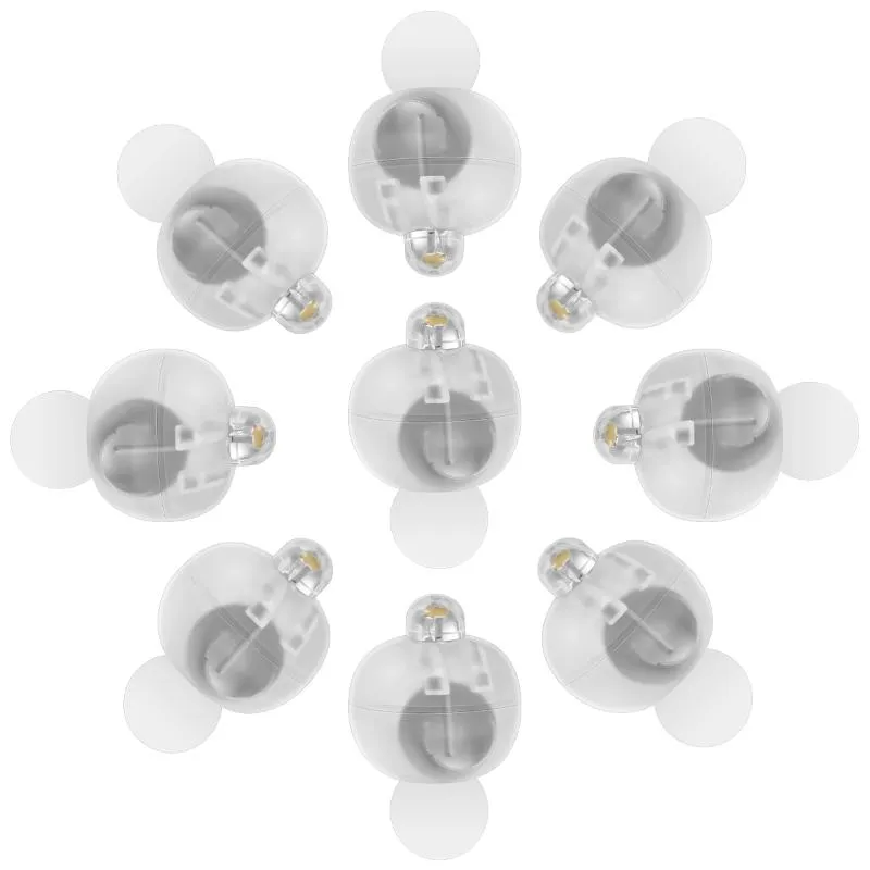 Decorazione per feste OSALADI 100pcs Luci a palloncino super luminose LED Mini luce per lanterne Candela (bianco caldo)