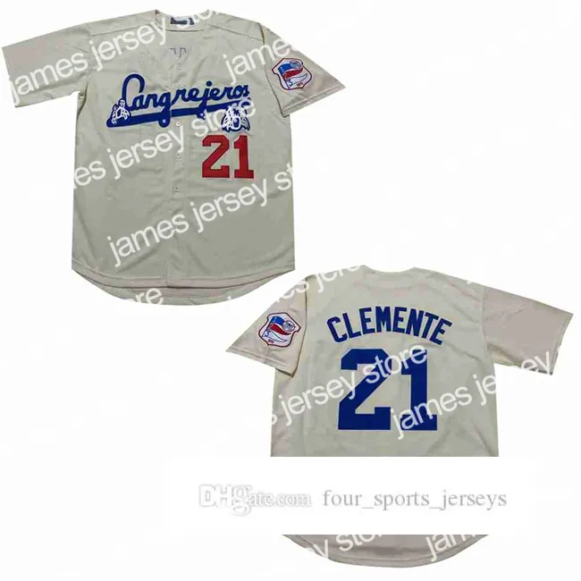 Camiseta de béisbol Roberto Clemente #21 de Puerto Rico – Negra con detalles dorados - España Camiseta de béisbol Roberto Clemente #21 de Puerto Rico – Negra con detalles dorados - España