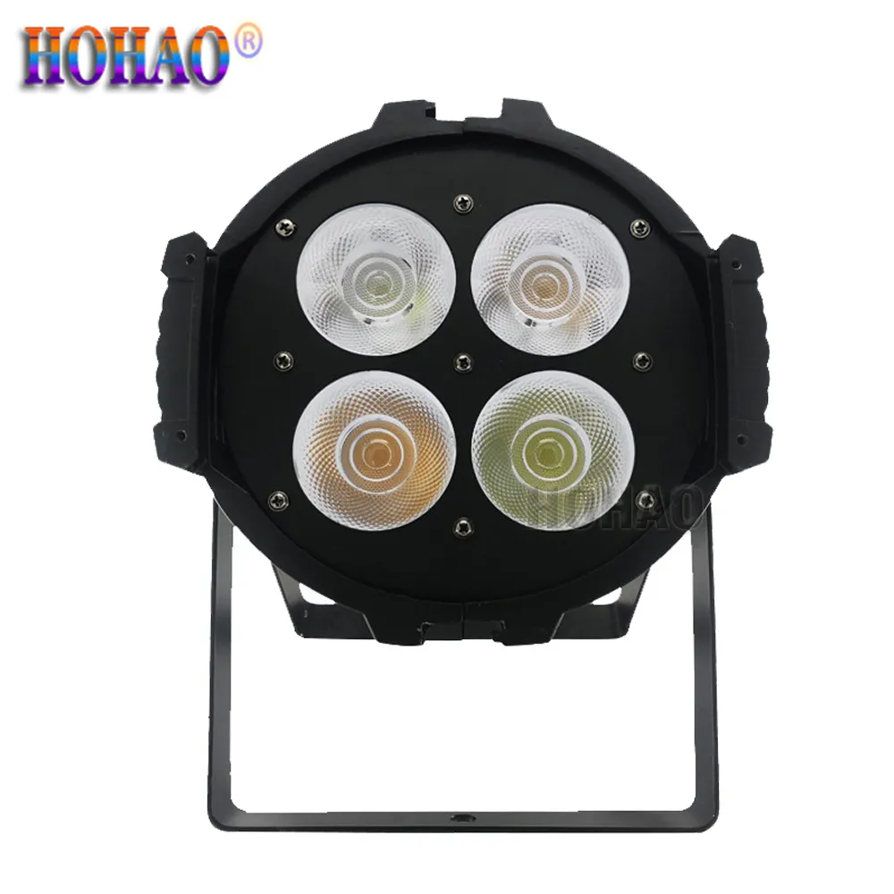 4x Stage Performance Theatre Ytor Lampa 4PCS * 50W LED Inomhus Par Ljus DMX512 Ljudkontroll Självgående bröllop KTV Disco DJ Light