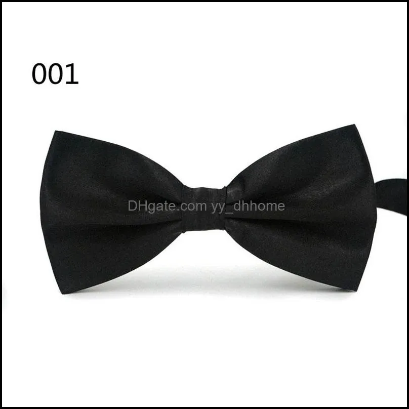 12*5.5cm solid color adjustable bow ties wedding party club shirts decor fashion accessories for men women adult