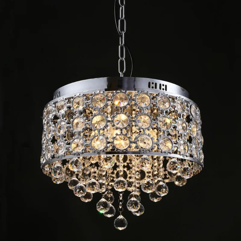 Lampes suspendues Style européen bougie lustre en cristal américain rétro luxe salon chambre créative minimaliste restaurant lampe LEDPend