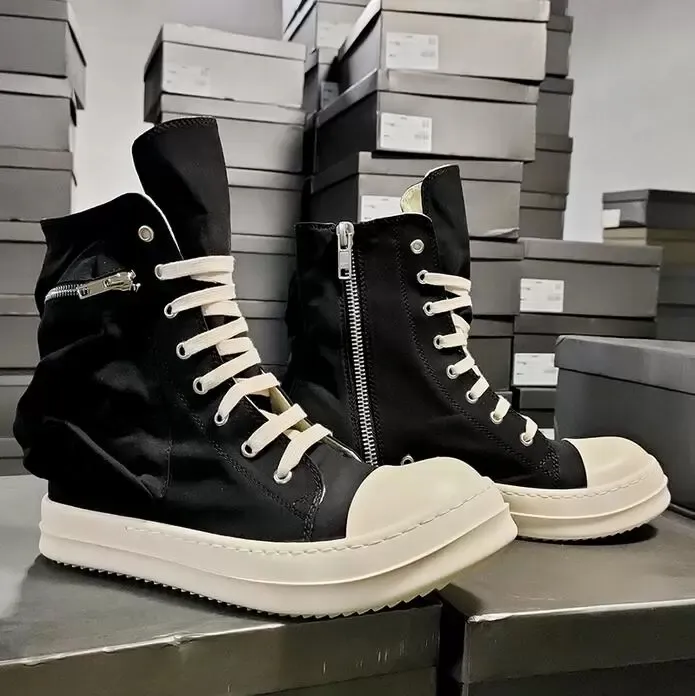 Tasarımcı Unisex Kadınlar Klasik Ayak Bileği Botları Sokak Dans Dans Kaya Siyah Deri Erkekler Boot Dantel Yukarı Yüksek Kısa Kısa Botlar Nedensel Ayakkabı Kadın Moda Spor Ayakkabı 35-46